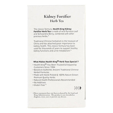 Health King, Kidney Fortifier Tea, 20 Bags Health King