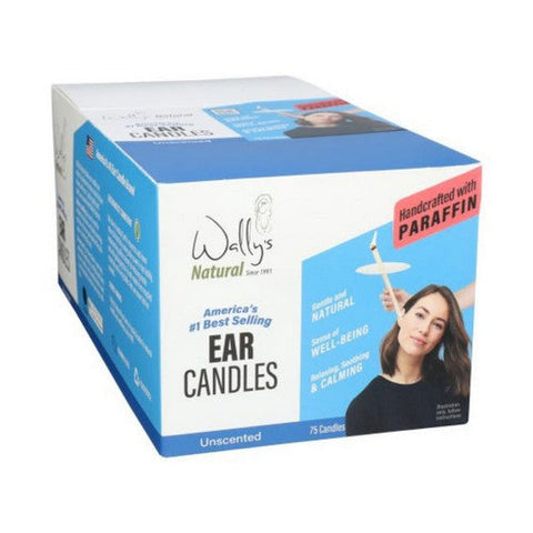 Wallys Natural Products, EAR CANDLE, HERBS PARAFFIN, 75pk Wallys Natural Products
