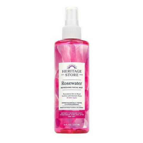 Heritage Store, Rosewater Refreshing Facial Splash, 8 Oz Heritage Store