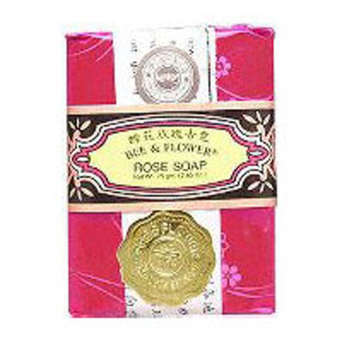 BEE & FLOWER SOAP, Bar Soap Rose, 2.65 oz BEE & FLOWER SOAP