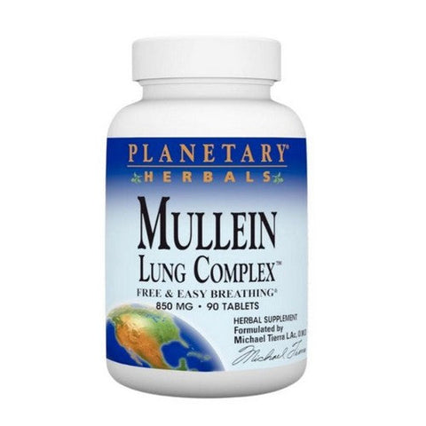 Planetary Herbals, Mullein Lung Complex, 90 Tabs Planetary Herbals