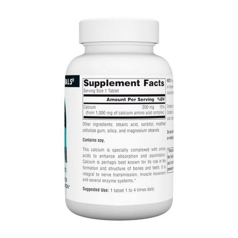 Source Naturals, Calcium, 200 mg, 100 Tabs Source Naturals