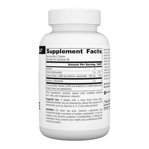 Source Naturals, Calcium D-Glucarate, 500 mg, 120 Tabs Source Naturals