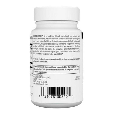 Source Naturals, Chem-Defense Sublingual, Orange 90 Tabs Source Naturals