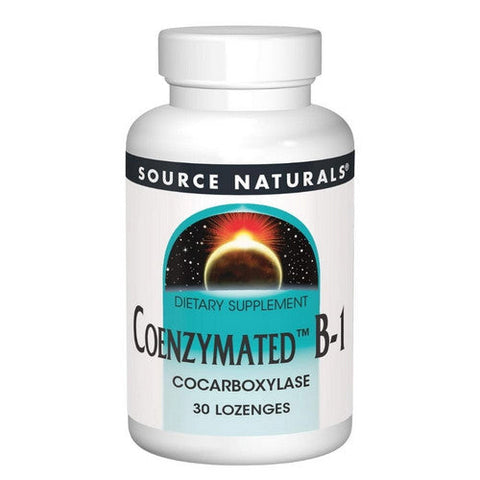 Source Naturals, Coenzymated B-1 Sublingual, 25 MG, 30 Tabs Source Naturals