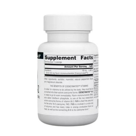 Source Naturals, Coenzymated B-2, 25 mg, 60 Tabs Source Naturals