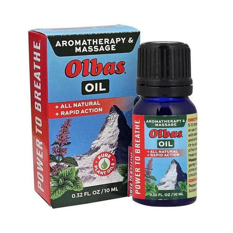 Olbas, Aromatherapy And Massage Oil, 10cc 0.32 Oz