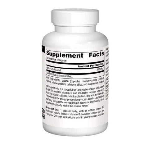 Source Naturals, Alpha Lipoic Acid, 300 mg, 30 Caps Source Naturals