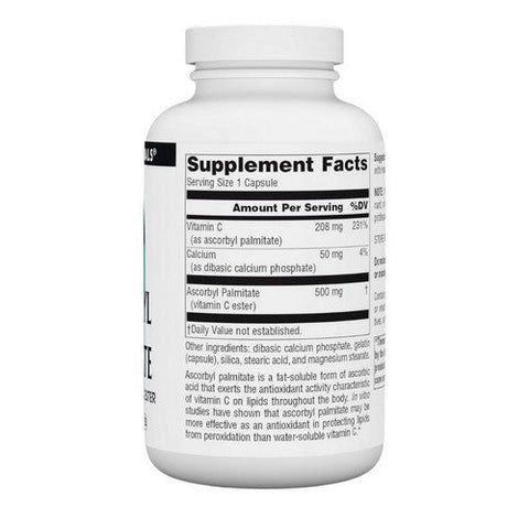 Source Naturals, Ascorbyl Palmitate, 500 mg, 180 Caps Source Naturals