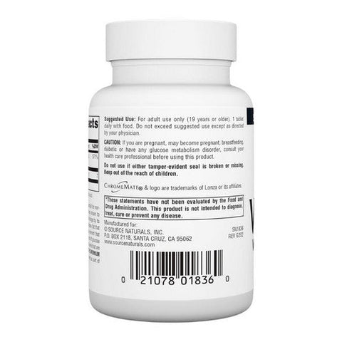 Source Naturals, Vanadium With Chromium, 180 Tabs Source Naturals