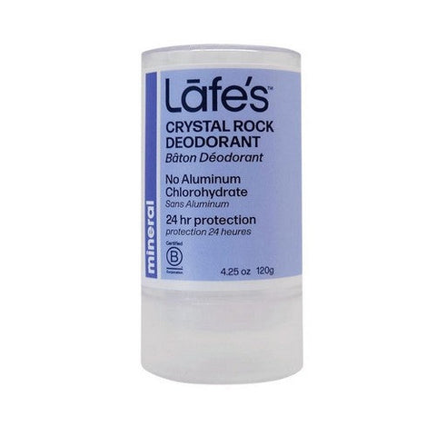 Lafes Natural Body Care, Crystal Rock Mineral Deodorant, 4.25 Oz Lafes Natural Body Care