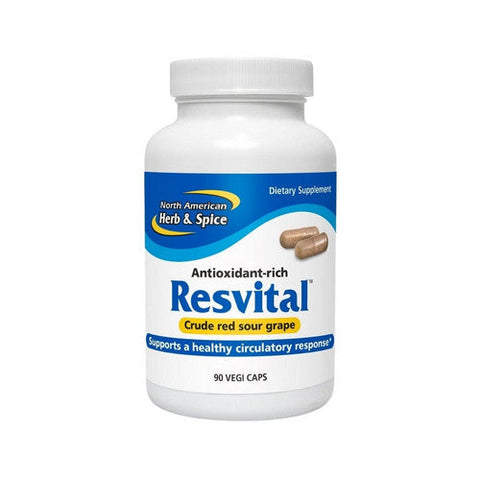 North American Herb & Spice, Resvital, 500 mg, 90 Cap North American Herb & Spice