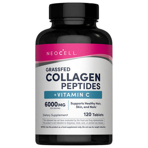Neocell Laboratories, Grass-Fed Collagen Peptides Plus Vitamin C, 120 Tabs Neocell Laboratories