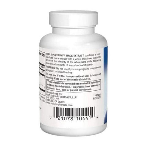 Planetary Herbals, Full Spectrum Maca Extract, 325 mg, 30 Tabs Planetary Herbals