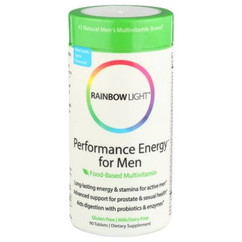 Rainbow Light, Performance Energy For Men Multivitamin, 90 Tabs Rainbow Light