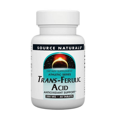Source Naturals, Athletic Series Trans-Ferulic Acid, 250 MG, 60 Tabs Source Naturals