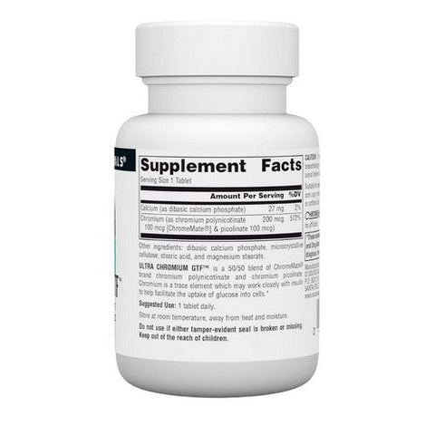Source Naturals, Ultra Chromium GTF, 200 Mcg, 60 Tabs Source Naturals