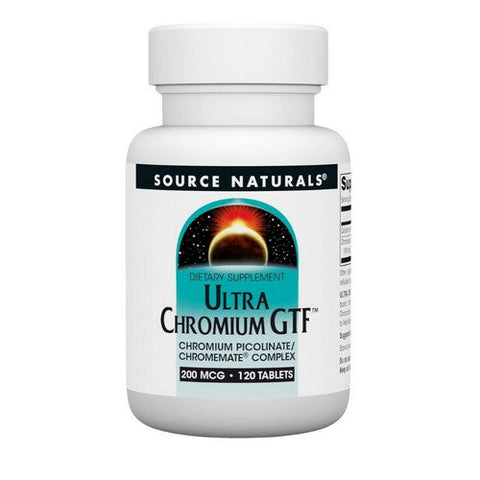 Source Naturals, Ultra Chromium GTF, 200 Mcg, 120 Tabs