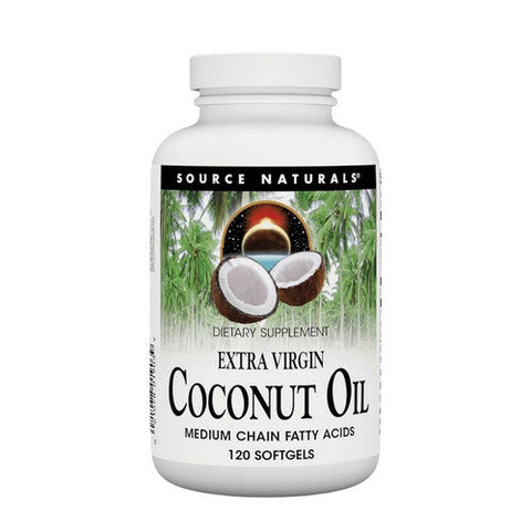 Source Naturals, Extra Virgin Coconut Oil, 120 Softgels Source Naturals