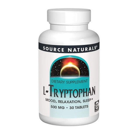 Source Naturals, L-Tryptophan, 500 MG, 30 Tabs Source Naturals