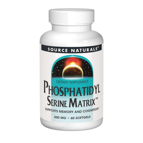 Source Naturals, Phosphatidyl Serine, 500 mg, Matrix Softgel 60 Sg Source Naturals