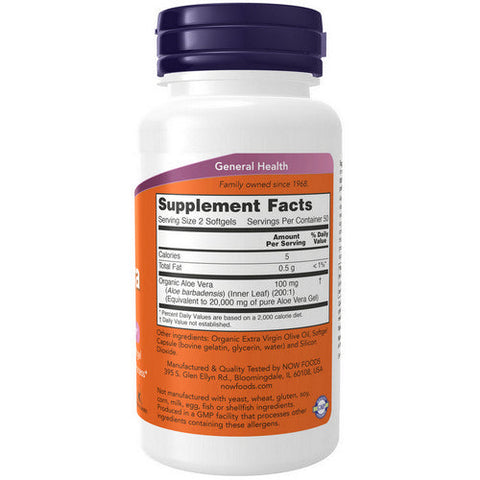 Now Foods, Aloe Vera, 10,000 mg, 100 Softgels