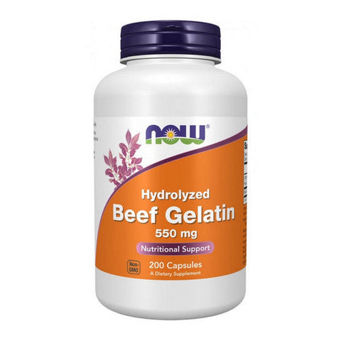 Now Foods, Beef Gelatin Hydrolyzed, 550 mg, 200 Caps Now Foods