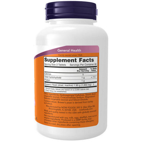 Now Foods, Brewer's Yeast, 650 Mg, 200 Tabs Now Foods
