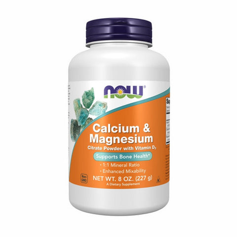 Now Foods, Calcium And Magnesium Powder, w/CITRATE POWDER, 8 Oz Now Foods