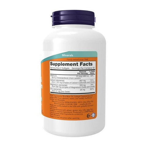 Now Foods, Calcium & Magnesium, 120 Softgels