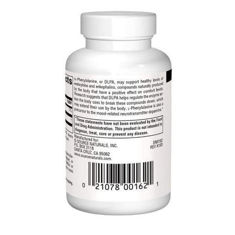 Source Naturals, DL-Phenylalanine, 375 mg, 60 Tabs Source Naturals