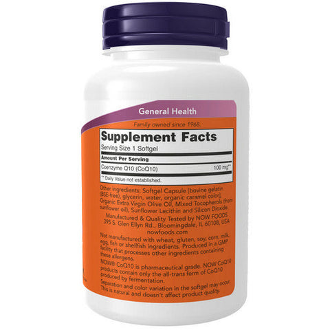Now Foods, CoQ10, 100 mg, 150 Sgels Now Foods
