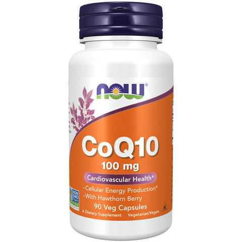 Now Foods, CoQ10 with Hawthorn Berry Vegetarian, 100 mg, 90 Veg Caps Now Foods