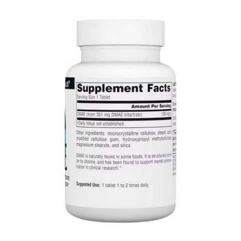 Source Naturals, Dmae Dimethylaminoethanol Bitartrate, 351 mg, 100 Tabs