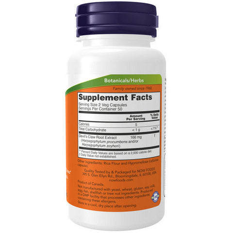 Now Foods, Devil's Claw, 100 Caps