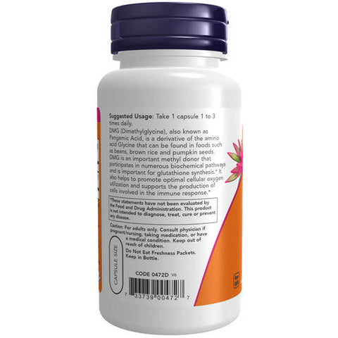 Now Foods, DMG, 125 Mg, 100 Veg Caps Now Foods