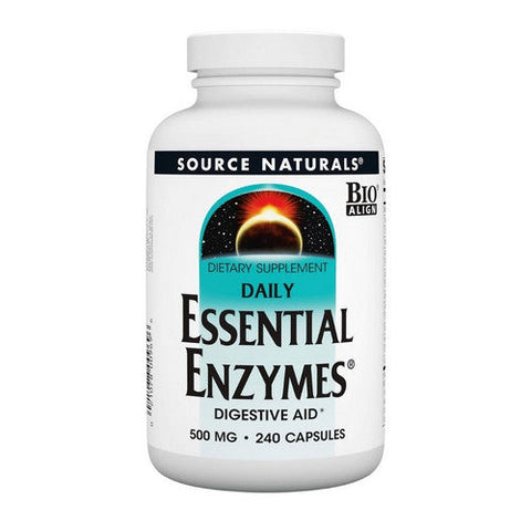 Source Naturals, Daily Essential Enzymes, 500 Mg, 240 Caps Source Naturals