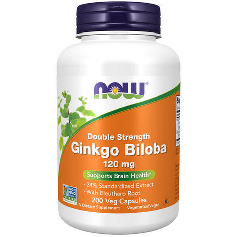 Now Foods, Ginkgo Biloba, 120 mg, 200 Vcaps Now Foods