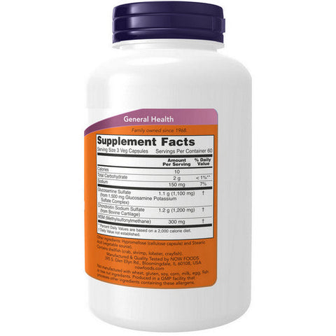 Now Foods, Glucosamine & Chondroitin with MSM, 180 Caps Now Foods