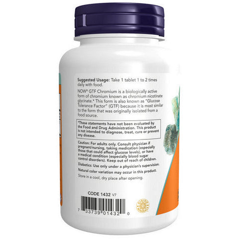 Now Foods, GTF Chromium, 200 Mcg, 250 Tabs Now Foods