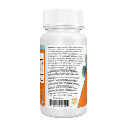 Now Foods, Iron Complex, 100 Tabs Now Foods