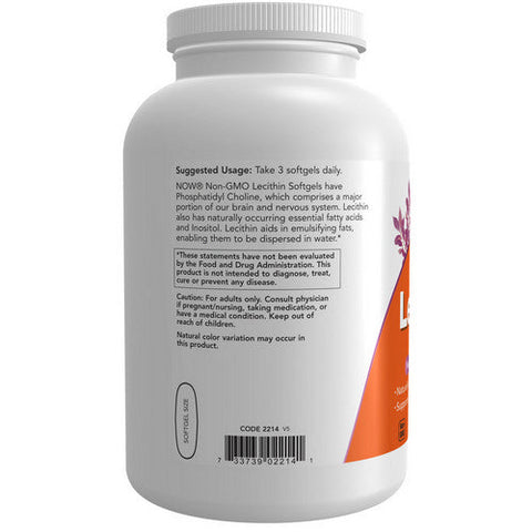 Now Foods, Lecithin, 1200 mg, 400 Sgels Now Foods
