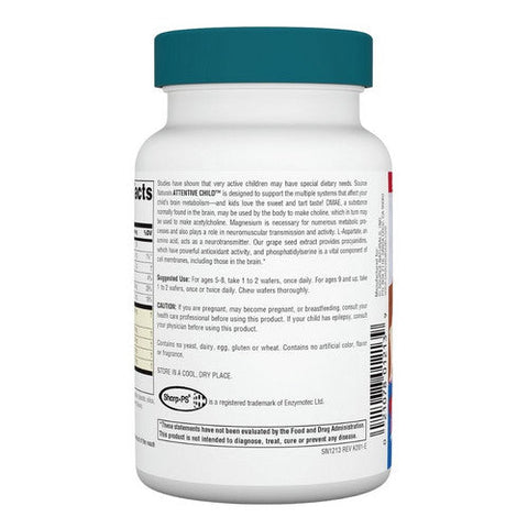 Source Naturals, Attentive Child Sweet And Tart, 30 wafers Source Naturals