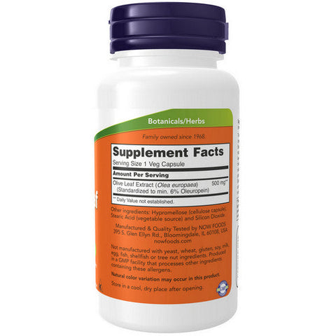 Now Foods, Olive Leaf Extract, 500 mg, 60 Vcaps Now Foods