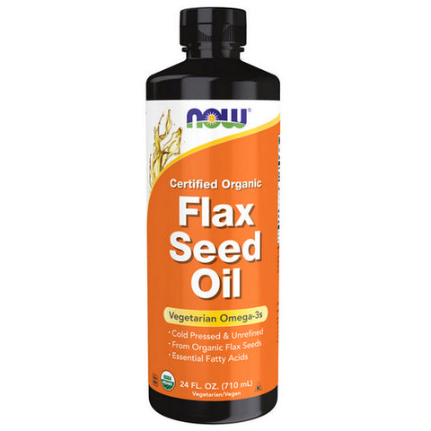 Now Foods, Organic Flax Seed Oil, 24 oz Now Foods