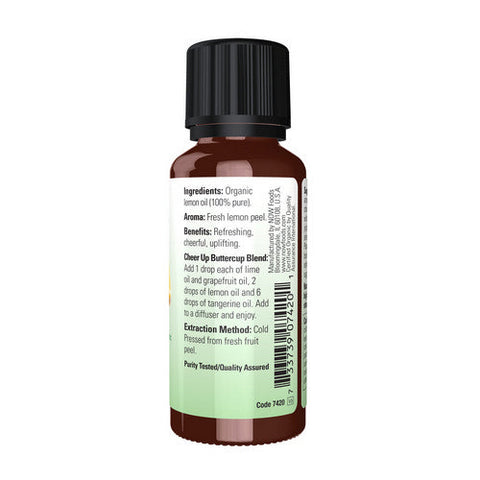 Now Foods, Organic Lemon Oil, 1 OZ Now Foods