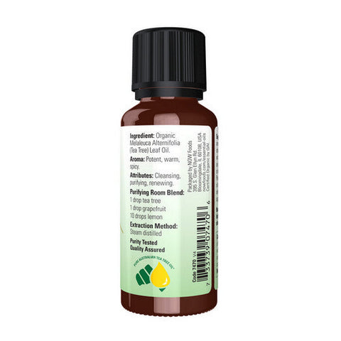 Now Foods, Organic Tea Tree Oil, 1 OZ Now Foods