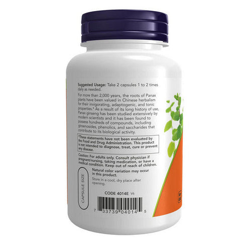 Now Foods, Panax Ginseng, 500 mg, 250 Caps Now Foods