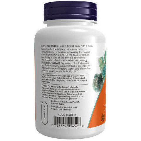 Now Foods, POTASSIUM PLUS IODINE, 180 Tabs Now Foods