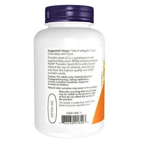 Now Foods, Pumpkin Seed Oil, 1000 mg, 100 Sgels Now Foods